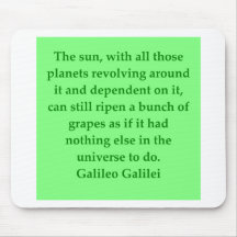 Galileo quote mouse pad