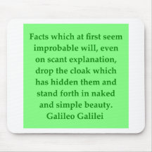 Galileo quote mouse pads