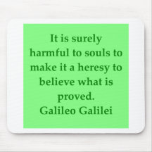 Galileo quote mouse pads