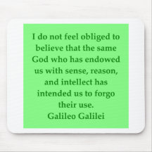 Galileo quote mouse pads