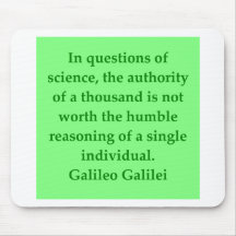 Galileo quote mousepad