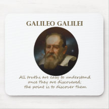 Galileo Quote - Truth Mouse Pads