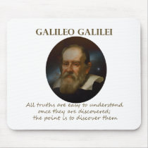 Galileo Quote - Truth Mouse Pads