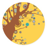 GALINA the Tree Round Stickers