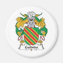 Galindo Family Crest Fridge Magnet