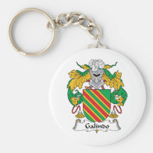 Galindo Family Crest Key Chain