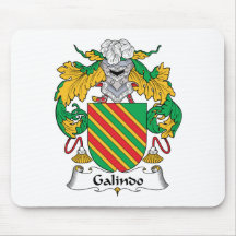 Galindo Family Crest Mouse Mats