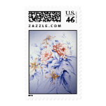 Galla Yellow flowers Stamp