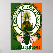 Gallagher Clan Motto Poster Print