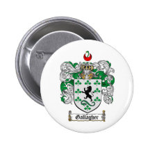 GALLAGHER FAMILY CREST -  GALLAGHER COAT OF ARMS PINS