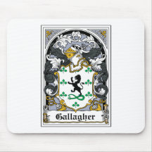 Gallagher Family Crest Mouse Mats