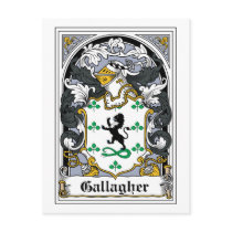 Gallagher Family Crest Post Card