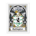 Gallagher Family Crest postcards