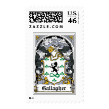 Gallagher Family Crest Stamp