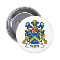 Galland Family Crest Button
