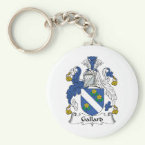 Gallard Family Crest Keychain