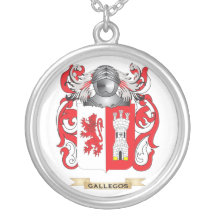 Gallegos Coat of Arms (Family Crest) Pendant