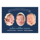 Gallery Frames Birth Announcements - Blue invitations