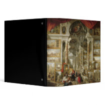 Gallery with Views of Modern Rome, 1759 3 Ring Binder