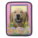Galletas del huevo de Pascua - golden retriever Mangas De iPad