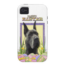 Galletas del huevo de Pascua - great dane - gris Vibe iPhone 4 Carcasas