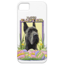 Galletas del huevo de Pascua - great dane - gris iPhone 5 Cobertura