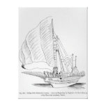 Galley of the 16th century stretched canvas prints