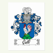 Galli Family Crest Postcard