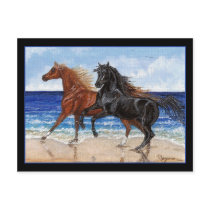 Gallop beach Arabian horse postcard by Fine_Art_of_Morgane Gallop beach Arabian horse postcard