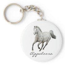 Galloping Appaloosa Horse Keychain