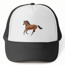 Galloping Bay Horse Hat
