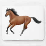 Galloping Bay Horse Mousepad