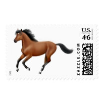 Galloping Bay Horse Postage postage by twopurringcats Galloping Bay Horse Postage postage