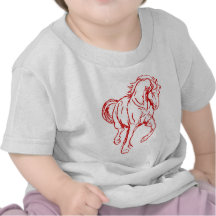 Galloping Draft Horse T-shirts