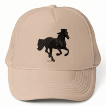 Galloping Friesian hats