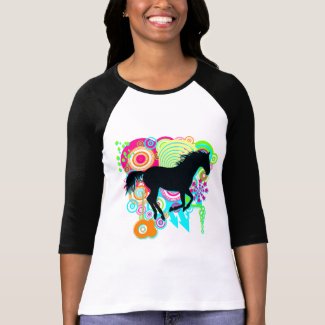 Galloping Horse Silhouette shirt