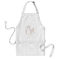 Galloping Horses: Mare and Foal aprons by BowNRanch Galloping Horses: Mare and Foal aprons