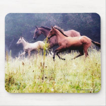 Galloping Horses Photography Mouse Mats