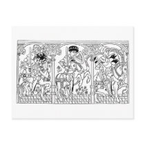 Galloping Knights postcard by AnnArkey Galloping Knights postcard