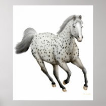 Galloping Leopard Appaloosa Horse Print