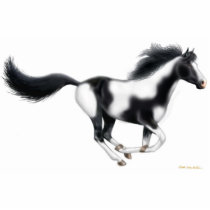 Galloping Paint Horse Holiday Ornament photo sculptures by twopurringcats Galloping Paint Horse Holiday Ornament photo sculptures