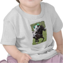 Galloping Race Horse Baby T-Shirt