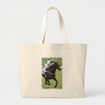 Galloping Race Horse Canvas Bag