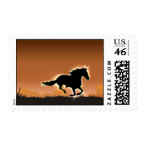 galloping stallion postage by arul27_machine galloping stallion postage