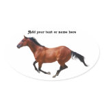 Galloping Thoroughbred Sticker