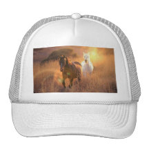 Galloping Wild Horses Baseball Hat
