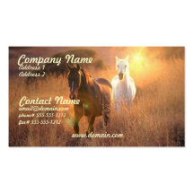 Galloping Wild Horses Business Card