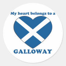 Galloway Round Sticker