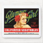 Galmour Girl California Vegetables Mouse Pad