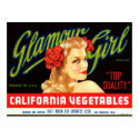 Galmour Girl California Vegetables posters by AllVintage Galmour Girl California Vegetables posters